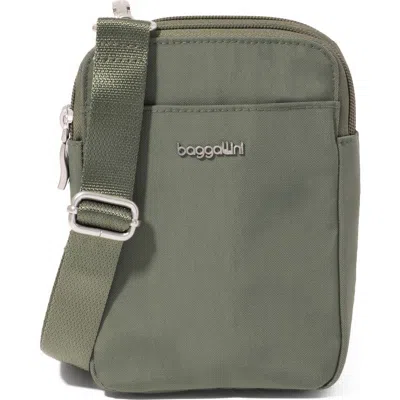Baggallini Modern Take Two Rfid Crossbody Bag In Green