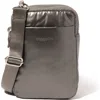 Baggallini Modern Take Two Rfid Crossbody Bag In Gunmetal Puff