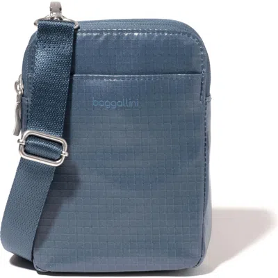 Baggallini Modern Take Two Rfid Crossbody Bag In Mist Gloss Ripstop