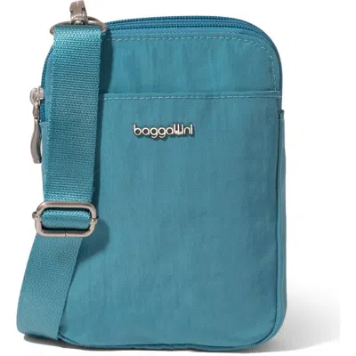 Baggallini Modern Take Two Rfid Crossbody Bag In Seaside Blue