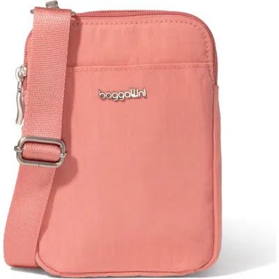 Baggallini Modern Take Two Rfid Crossbody Bag In Terracotta
