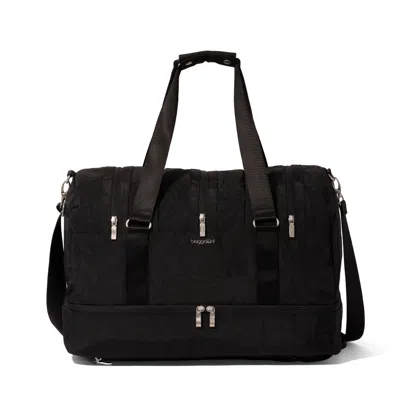 Baggallini Multi Zip Convertible Duffel In Black