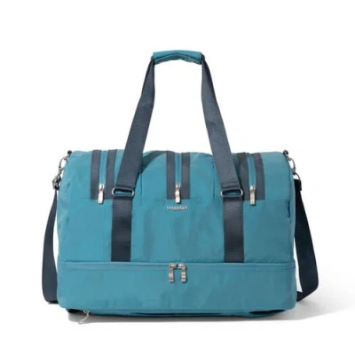 Baggallini Multizip Convertible Duffel In Seaside Blue Color Block