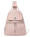 Baggallini Naples Convertible Sling Backpack In Ballet Pink