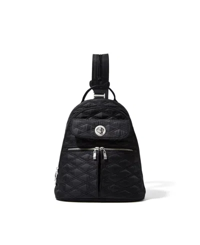 Baggallini Naples Convertible Backpack In Black Quilt