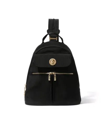 Baggallini Naples Convertible Backpack In Black With Gold Hardware