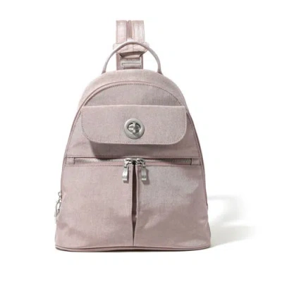 Baggallini Naples Convertible Sling Backpack In Blush Shimmer