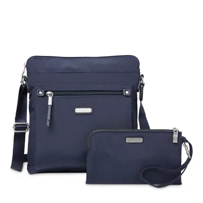 Baggallini New Classic Go Bag With Rfid Phone Wristlet In French Navy