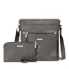 Baggallini New Classic Go Bag With Rfid Phone Wristlet In Sterling Shimmer