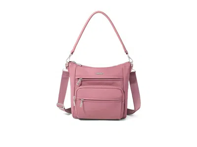 Baggallini Nolita Convertible Crossbody Cross Body Handbags Mauve Twill: One Size In Pink