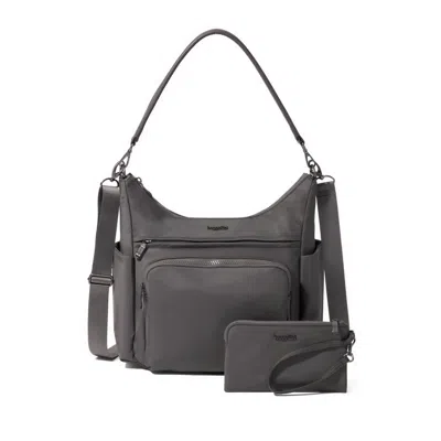 Baggallini Nolita Convertible Hobo In Gray