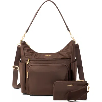 Baggallini Nolita Convertible Hobo In Brown