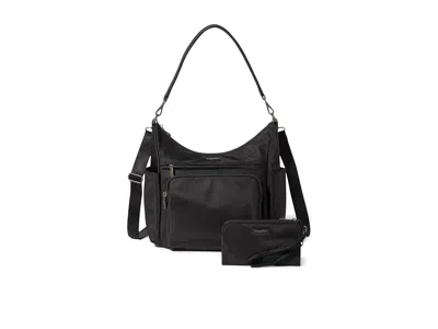 Baggallini Nolita Convertible Hobo Cross Body Handbags Black Twill: One Size