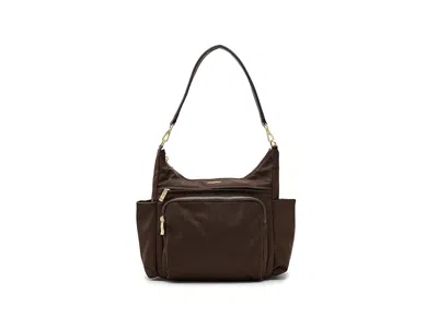 Baggallini Nolita Convertible Hobo Cross Body Handbags Ganache Twill: One Size In Brown
