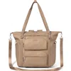 Baggallini Nolita Small Convertible Backpack In Taupe Twill