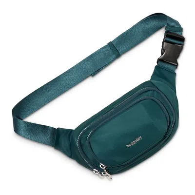 Baggallini On The Go Belt Bag Waist Pack In Emerald Twill