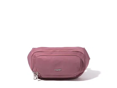 Baggallini On The Go Large Belt Bag Waist Pack Bags Mauve Twill: One Size In Pink