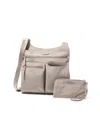 Shop Baggallini On Track Zip Crossbody Bag In Moonrock