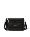 Baggallini Original Everyday Crossbody Bag In Black Cheetah Emboss