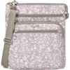 Baggallini Out And About Crossbody Bag In Light Grey Petal
