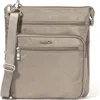 Baggallini Out And About Crossbody Bag In Sterling Shimmer