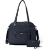 Baggallini Overnight Expandable Laptop Tote With Rfid Phone Wristlet In French Navy