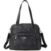 Baggallini Overnight Expandable Laptop Tote Bag With Rfid Wristlet In Midnight Blossom