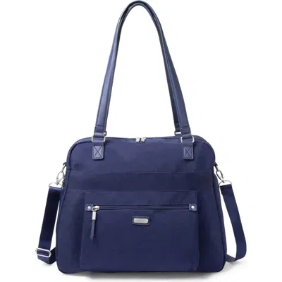 Baggallini Overnight Expandable Laptop Tote Bag With Rfid Wristlet In Navy