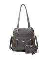 Baggallini Overnight Expandable Laptop Tote Weekender Bag With Rfid Wristlet In Multi