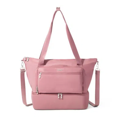 Baggallini Park Ave Overnight Tote In Pink
