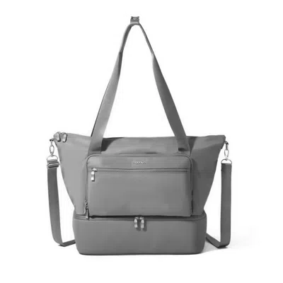 Baggallini Park Ave Overnight Tote Bag In Gray