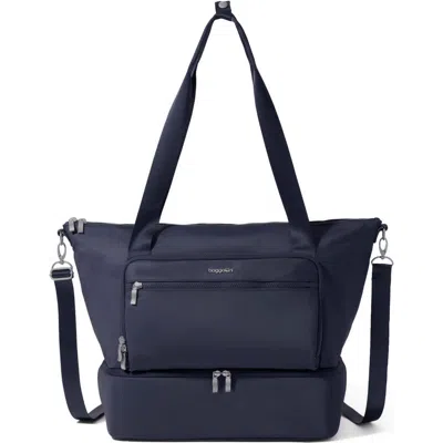 Baggallini Park Ave Overnight Tote In Blue