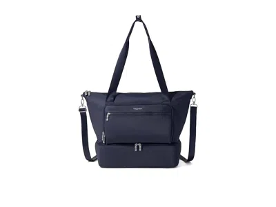 Baggallini Park Ave Overnight Tote Tote Handbags French Navy Twill: One Size In Black