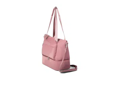 Baggallini Park Ave Overnight Tote Tote Handbags Mauve Twill: One Size In Pink
