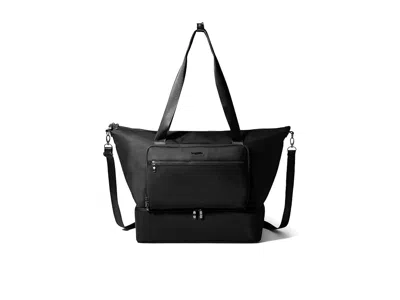 Baggallini Park Ave Weekender Tote Handbags Black Twill: One Size