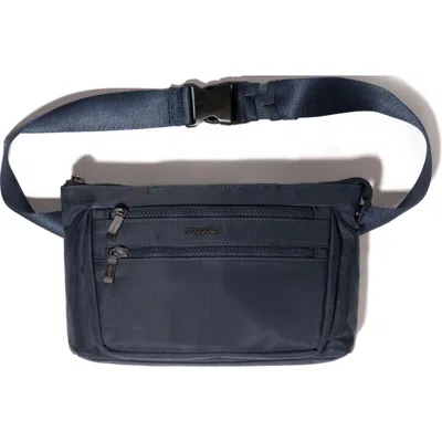 Baggallini Pocket Belt Bag Waist Pack And Crossbody In Blue