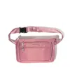 Baggallini Pocket Belt Bag Waist Pack And Crossbody In Mauve Twill