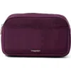 Baggallini Pocket Cosmetic Bag With Brush Organization In Purple