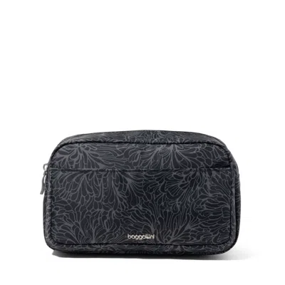 Baggallini Pocket Cosmetic With Brush Organization In Black