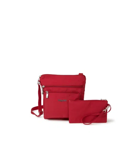 Baggallini Pocket Rfid Secure Crossbody Bag In Apple