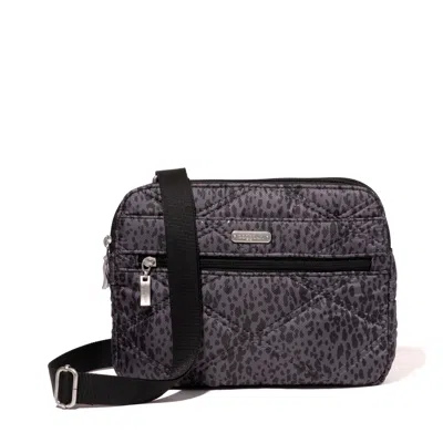 Baggallini Quilted Double Zip Anytime Crossbody In Multi