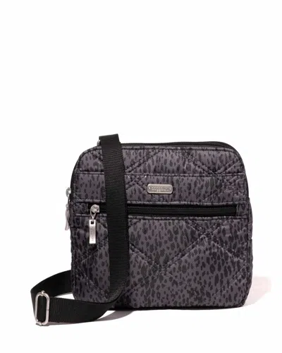 Baggallini Quilted Double Zip Anytime Crossbody In Multi
