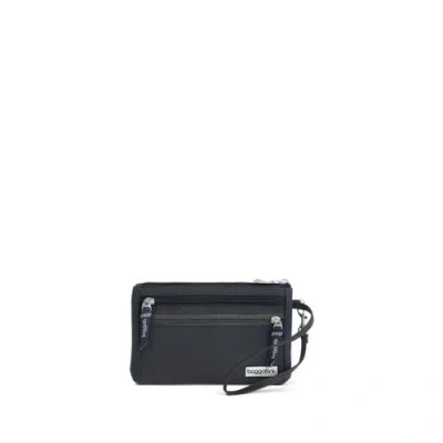 Baggallini Rfid Currency Organizer Wallet Wristlet In Blue