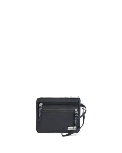 Baggallini Rfid Currency Organizer Wallet Wristlet In Blue