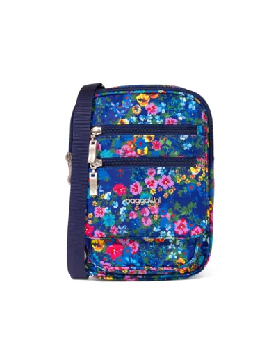 Baggallini Rfid Journey Crossbody Bag In Blue