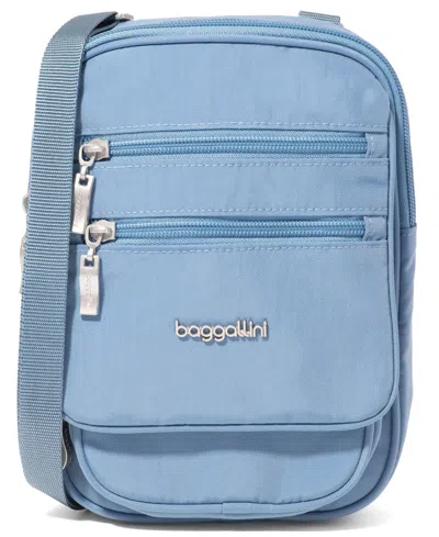 Baggallini Rfid Journey Crossbody In Blue