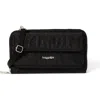 Baggallini Rfid Phone Wallet Crossbody Bag In Black Cheetah Emboss