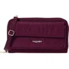 Baggallini Rfid Phone Wallet Crossbody Bag In Burgundy