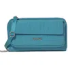 Baggallini Rfid Phone Wallet Crossbody Bag In Seaside Blue