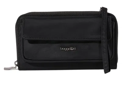 Baggallini Rfid Phone Wallet Crossbody Cross Body Handbags Black Twill: One Size